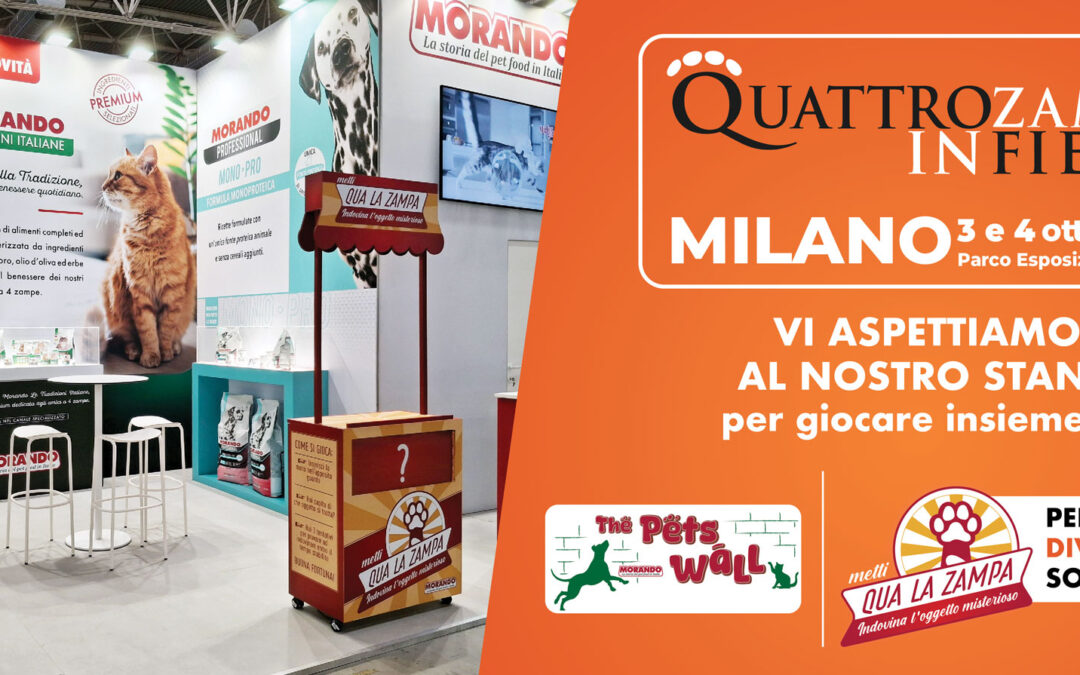 Morando Petfood a Quattrozampe in Fiera – Milano